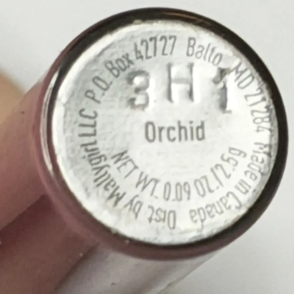 Mally High Shine Liquid Lipstick Lip Gloss Orchid Pink Travel .09 oz 2.5g New